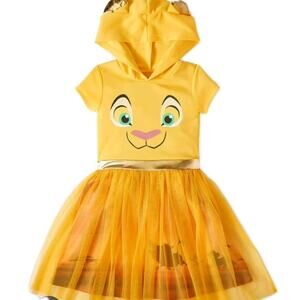 Disney Nala Lion King Tutu Dress Up Costume Girls 10 12 Hoodie Halloween
